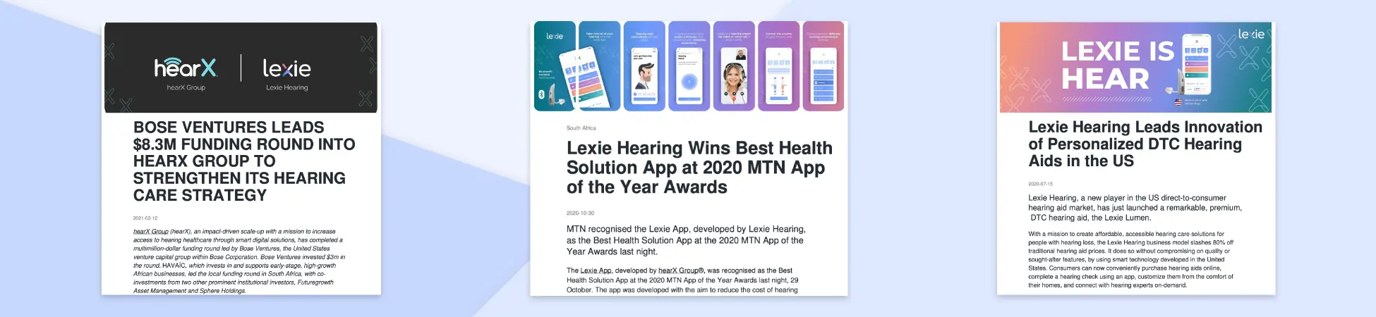 Cover of Lexie Hearing's company CI